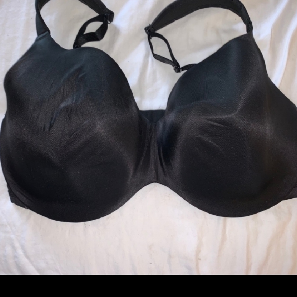 Cacique lightly lined balconette black bra 44h